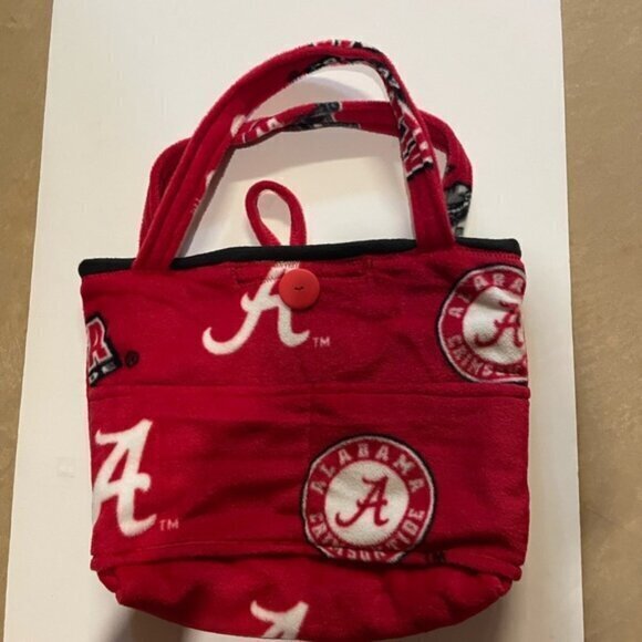 Handmade Handbags - Crimson Red University of Alabama Tote Bag